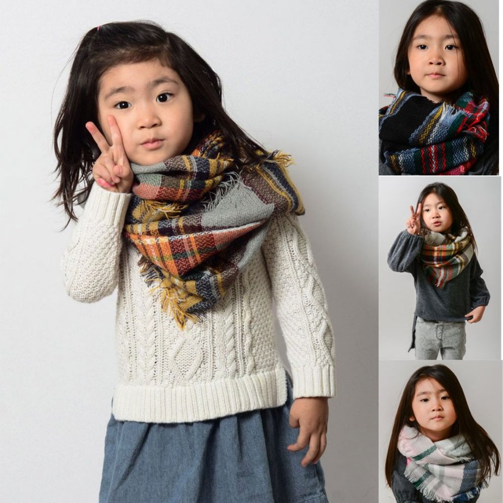 Kids Flannel Infinity Scarf
